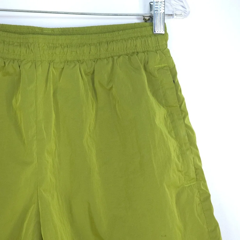 Champion Vintage 90s Swim Trunks Men Medium Green Mesh Lined Nylon Shorts Summer